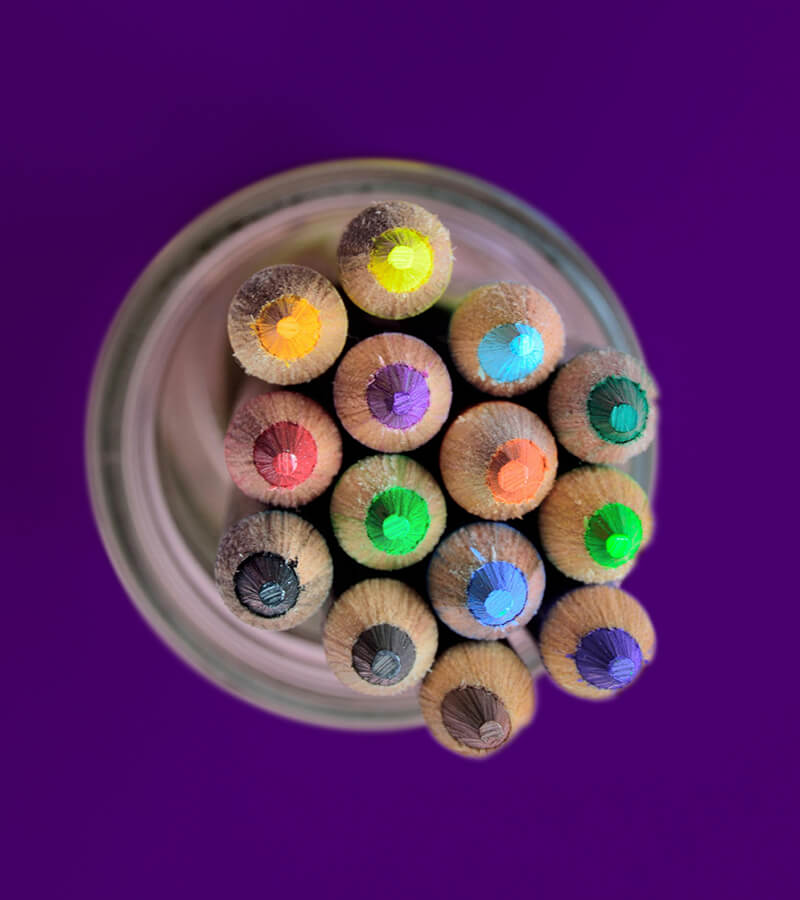Pencils in a cup